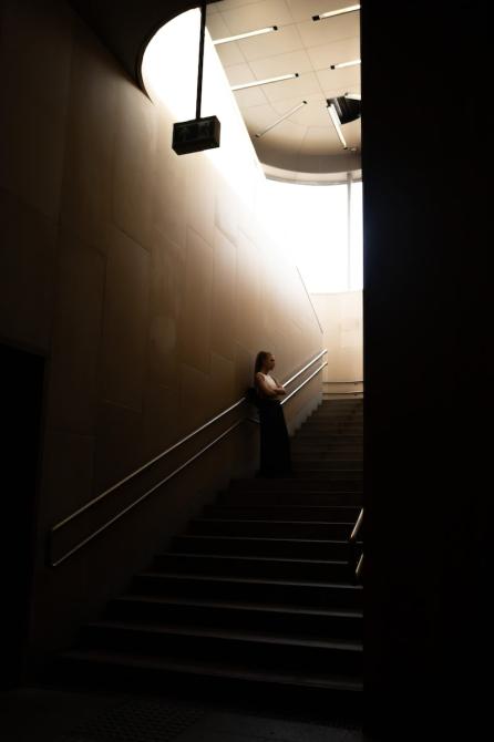 "Behind the curtain, hidden from the spotlig...